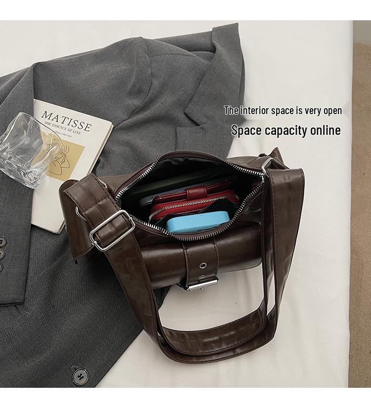 Maillard Color Crossbody Bag: Trendy, Versatile, Stylish Shoulder & Underarm Accessory