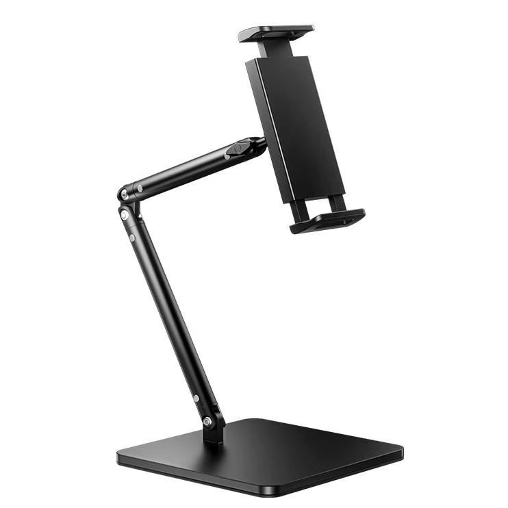 Adjustable Carbon Steel Double Arm Phone Stand for Live Streaming & Photography