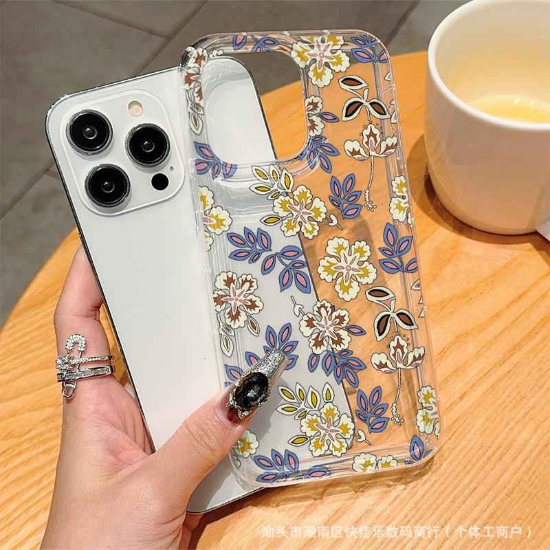 High Fashion Flower For iPhoneXR Apple 11/12/13/14Pro/15/16ProMax Phone Case