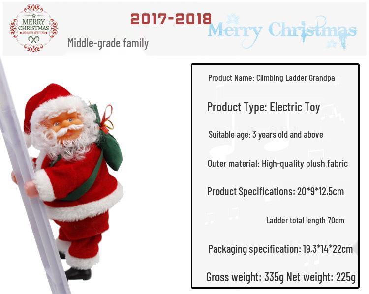 Elektrische Weihnachtsmann Kletterleiter Spielzeug