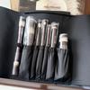 Veganes Make-up-Pinsel-Set, 7 Pinsel mit Beutel, Kunsthaar, Metallgriff, Kosmetikpinsel-Set