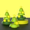 Christmas Tree Shape Cats Track Toy Interactive Toy Intelligence Training Amusements Plate Tower Cats Scratching Toy
