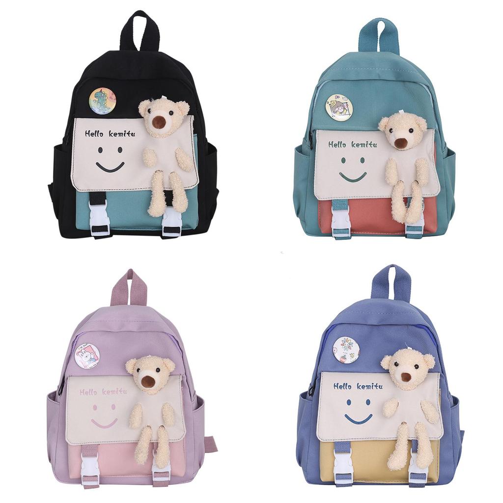 Süßer Cartoon-Kinderrucksack Für Jungen und Mädchen Leicht und Langlebig Geeignet für Vorschul- und Grundschüler Nylonmaterial Mittlere Größe