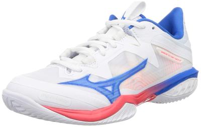 Wave Claw NEO 2 FIT Badminton 2E Shoes, White/Blue/Pink, 22.5 Cm,