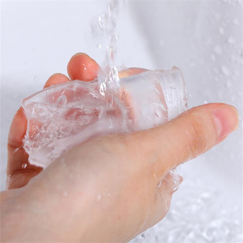 Gland transparent Cock Ring Mărirea penisului Inele preputului Întârzierea ejacularei Inele reutilizabile pentru penis Extender Jucării sexuale pentru bărbați