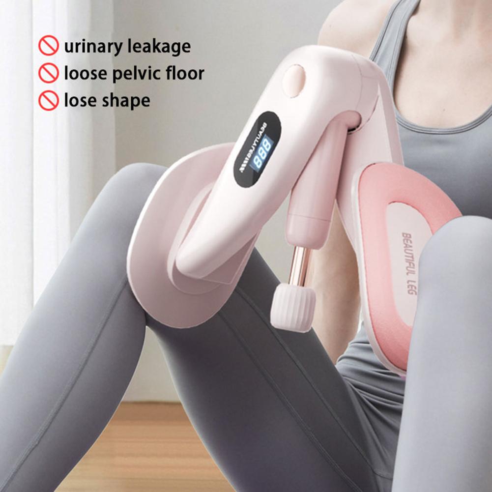 Thigh Master Hip Inner Thigh Exercise Equipment 360 Degree Rotation with Counter Kegel Exercises Device for Yoga Floor Muscle