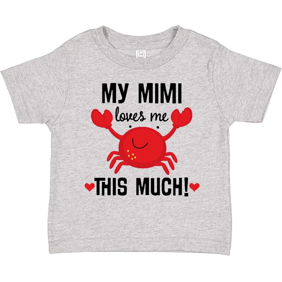 Inktastic Mimi Loves Me Grandson Toddler T-Shirt From Grandchild Granddaughter 150
