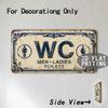 Tin Sign  Vintage Durable Metal Plaque Wall Decor Home Office Bar Man Cave City Coffee Toilet Year License Plate Wall Art
