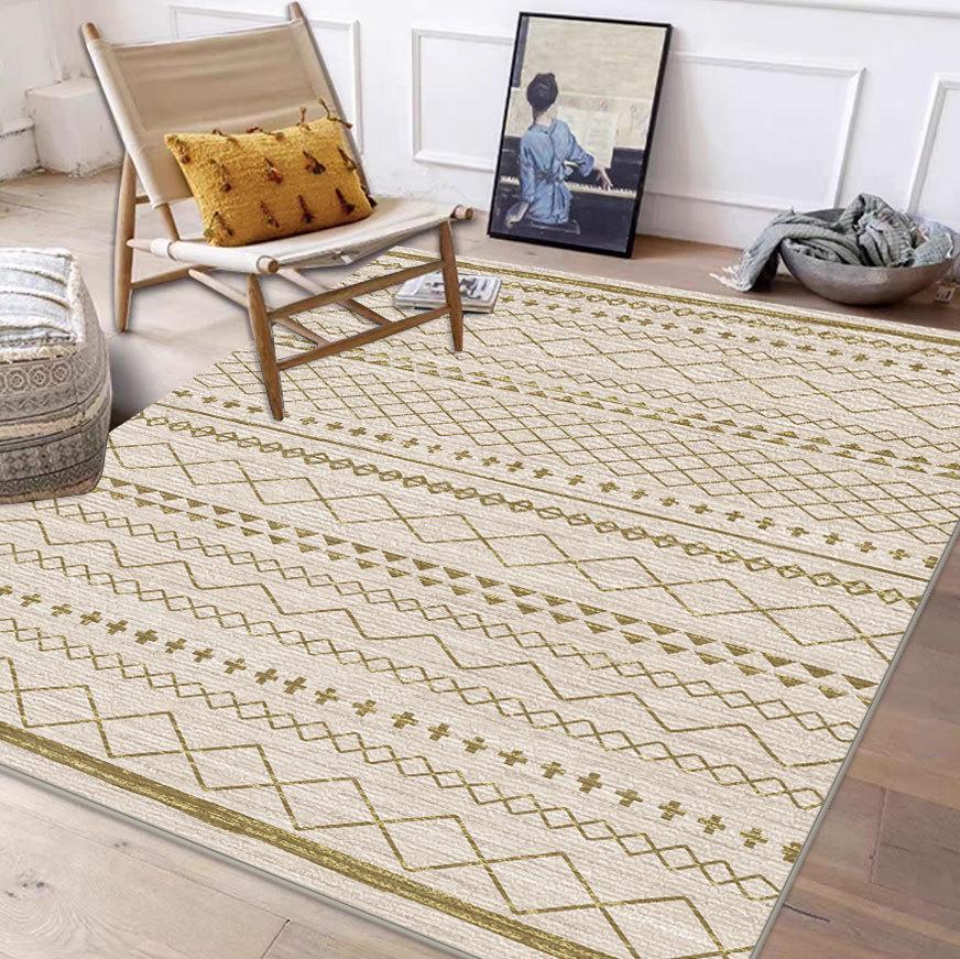 Moroccan Style Carpet for Living Room, Bedroom, Coffee Table, or Bedside Tatami Mat