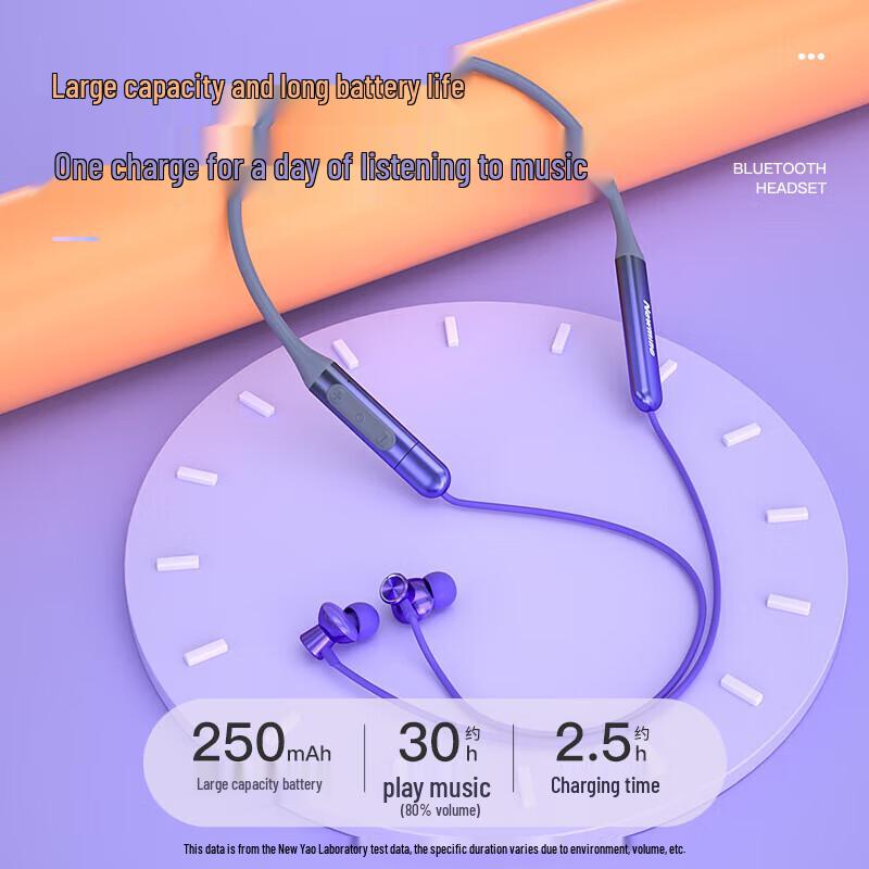 Newsmy C50 Magnetic Neckband Wireless Bluetooth Sport Earphones
