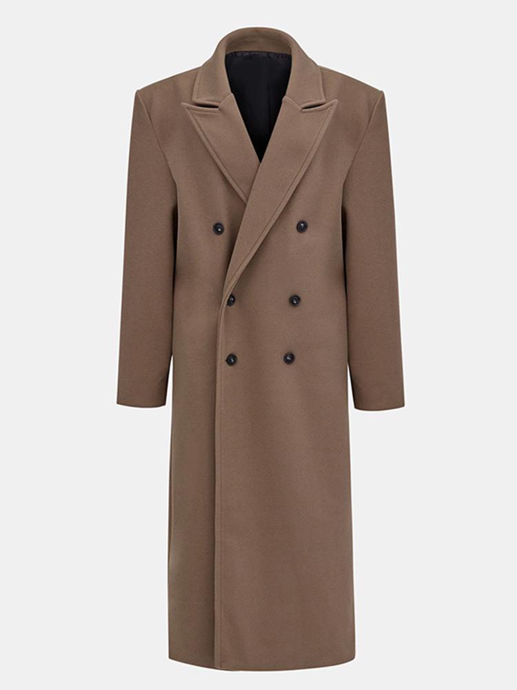 Women's Wool Coat - 2024 Autumn/Winter Collection, Commuter Style with Suit Collar