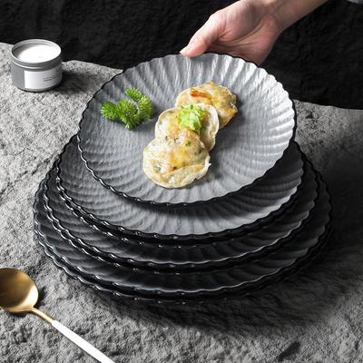 Xiangyuanmei Mattierte Felsstruktur Melamin-Spitzenplatten für Westliche Küche, Steak und Pasta