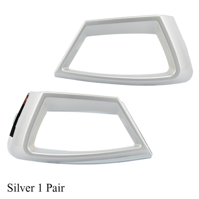 ZUK Främre Bumper Nedre Grill Dekorpanel Silver Kromad För Ford För Fiesta 2009-2012 Halvkombi Luftintagsgrill Dekor