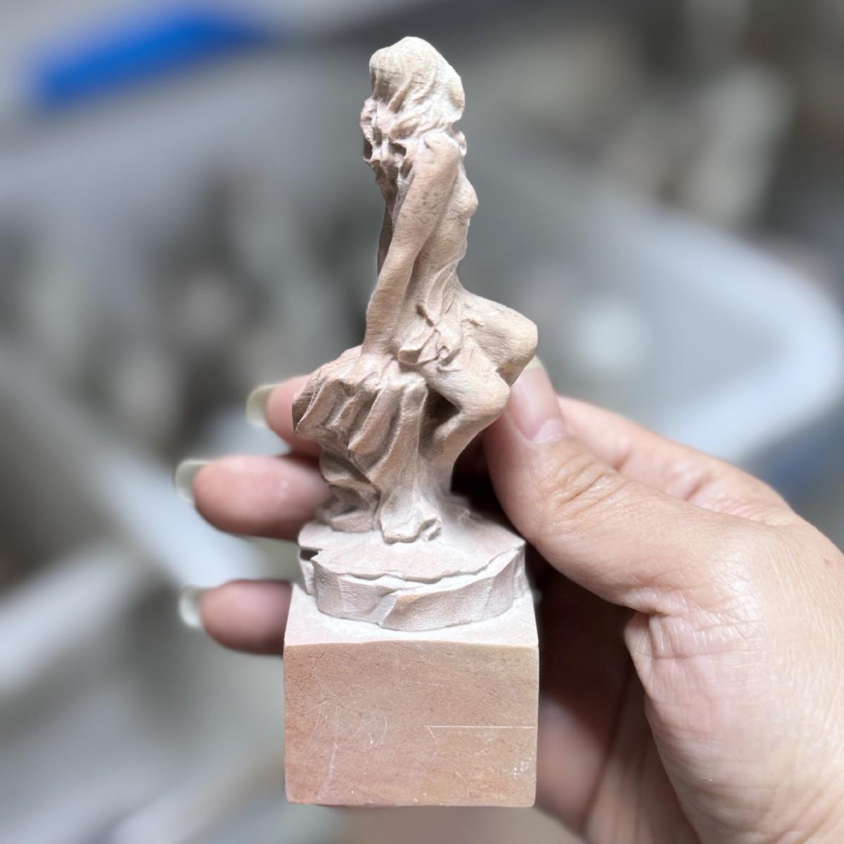 

Появляющийся лотос Камень Цинтянь Материал для резьбы печатей для каллиграфии Emerging Lotus