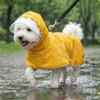 Full Coverage Waterproof Cloak Leash Hole Pet Rain Cloak Fashion Rain Jumpsuit  Rainy Weather