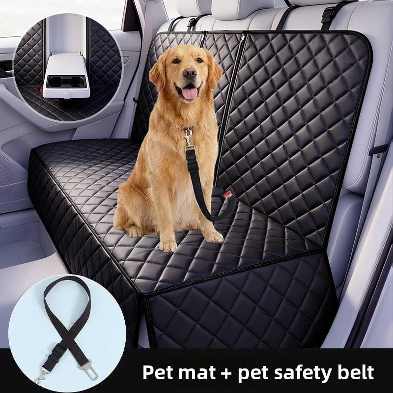 Waterproof Scratch Resistant Dog Car Seat Cover Hammock Protector for Pet Travel Rear Seat Bench Auto Accessories Pet Supplies