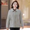 Women's Elegant Mid-Aged Wool Blend Coat