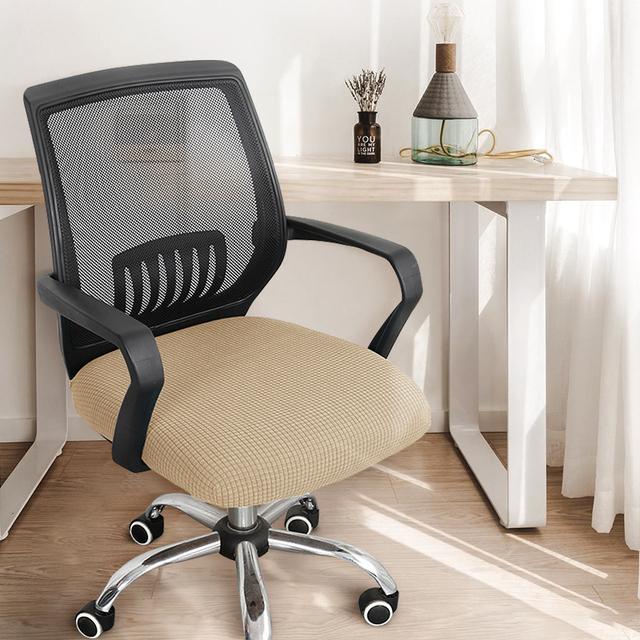 Office Seat Cover Thickened Simple Chair Cover Elastic Home Stool Cover Fabric General Computer Swivel Chair Cover