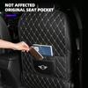 New PU Leather Car Anti-Kick Mats Auto Seat Back Protector Cover For BMW MINI WORKS One Cooper JCW R60 R59 R58 R57 R56 R55 F55
