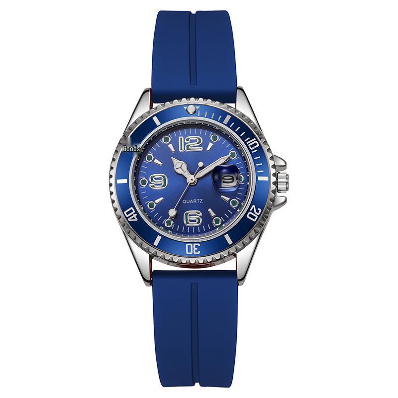 Orologio Sportivo di Coppia in Quarzo Fantasma d'Acqua Verde: Silicone Casual, Impermeabile, per Studenti