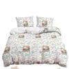 Bed Three-Piece Quilt Cover Small Fresh Stacked Animal Kit Bedding