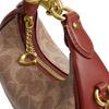 Coach Jonie 15 Top Zip Closure Faux Leather With Cowhide Mini Shoulder Crossbody Handbag Women Handbag Brown Yellow Red CR510-B4NQ4