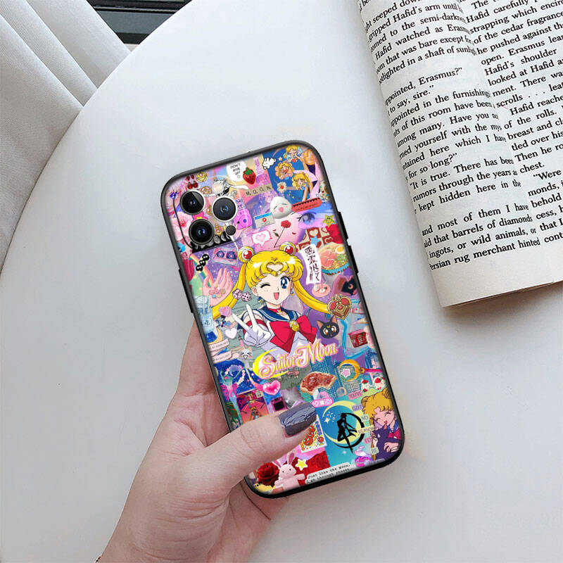 MH133 S-Sailor Moon Phone Shell for Samsung S20 S21 S22 S23 S24 FE Ultra Plus Lite S21S A55 A07 A17 F06 F16 M06 M16 M56 A36 A37 A57