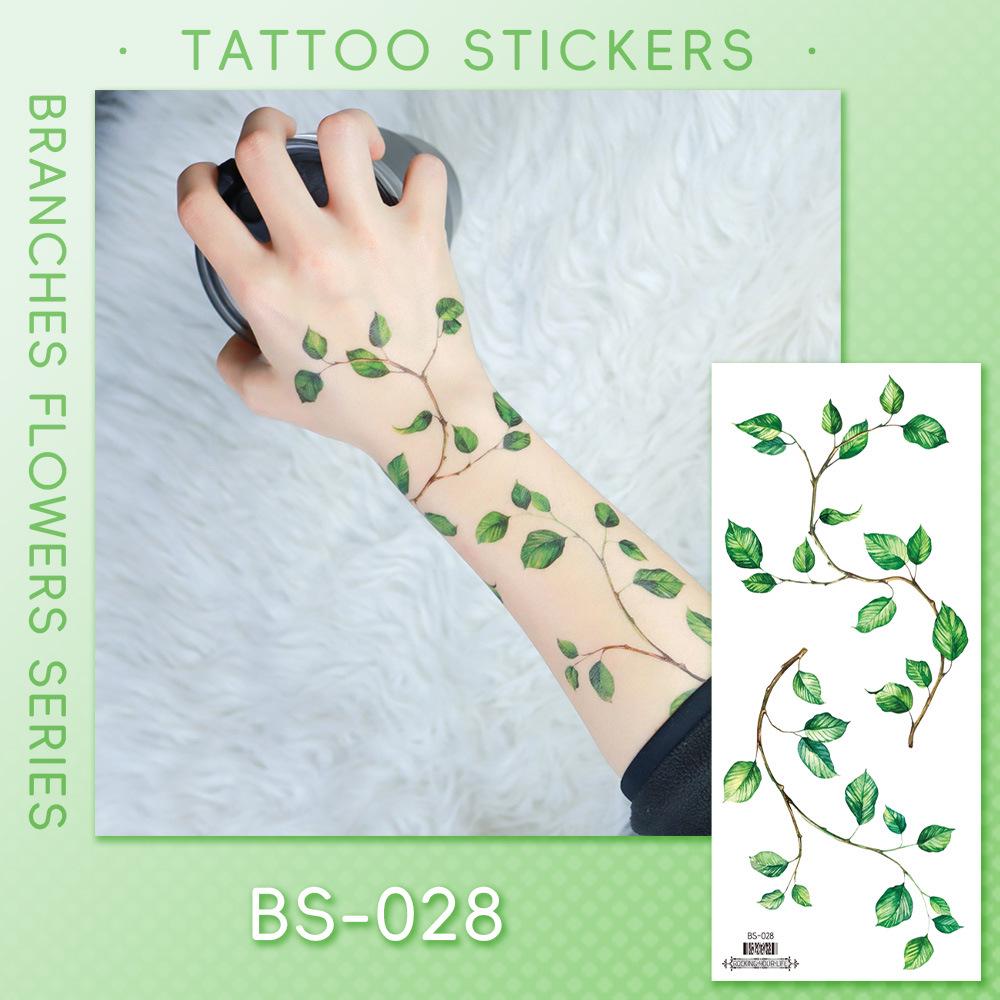 Ricalon Halloween Vein & Lightning Flame Tattoo Stickers, Waterproof & Sweatproof