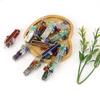 Natural Stone Irregular Crystal Strip Winding Gravel Tree Of Life Pendant Necklace N673
