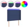 VidaXL LED Headboard Bedroom Furniture Single Bed Accessory Headboard Bed Frame Interior Blue 3123896