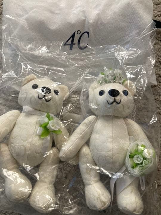 [USED] 4℃ Wedding Doll Teddy Bear