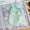 Summer mesh breathable dog cat clothes vest skirt princess style bear pet clothing