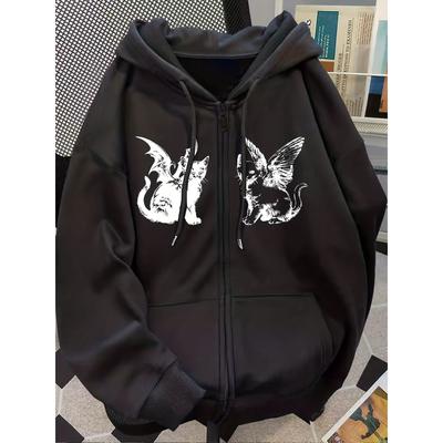 Modischer Lockerer Herren Reißverschluss Hoodie, Neue Herbst- und Winterstyles, Kapuzenpullover, Bequem, Trendig, Retro