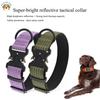 Outdoor Training Rattlesnake Pet Tactical Collar for Large, Medium and Small Dogs, with Night Reflective Feature for Dog Walking