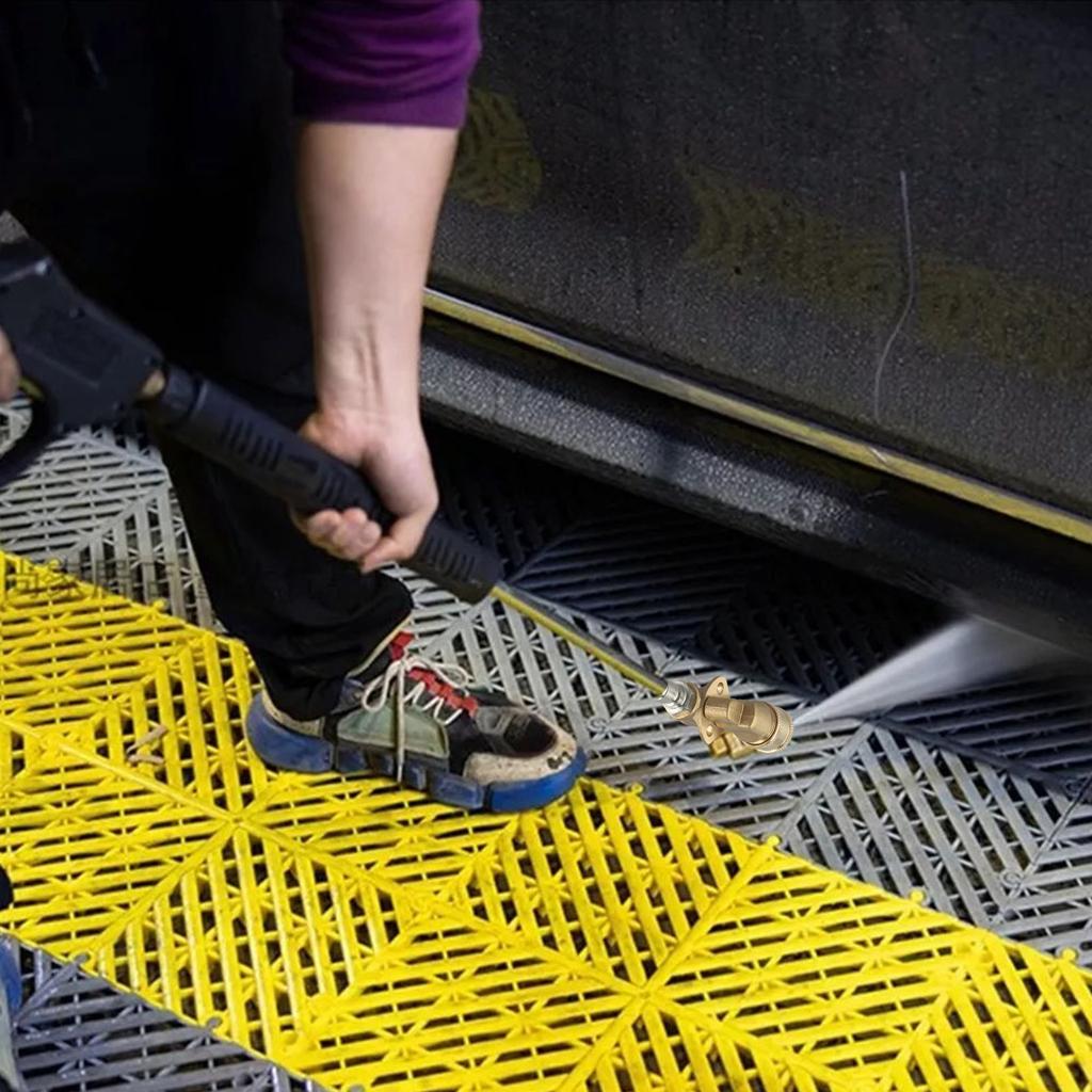 Efficient Cleaning 360 Degree Pivoting Coupler Pivoting Cleaning Nozzle Alloy Material Must-have Cleaning Tool