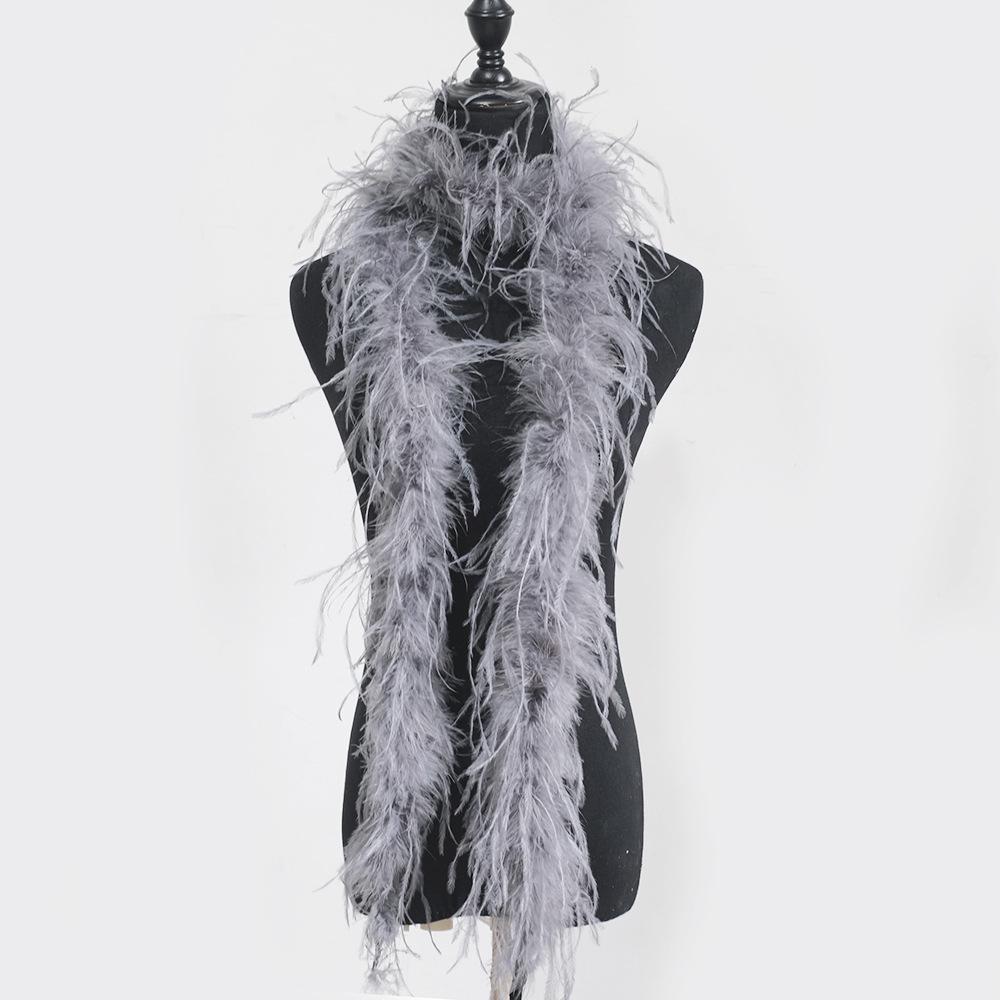 

Боа из страусиных перьев для украшения одежды и сценических выступлений - 13-15 см