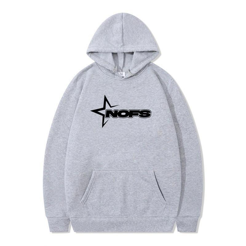 Oversized Letter Print Hoodie Men Women Hip Hop Streetwear Casual Pullover Sweatshirt