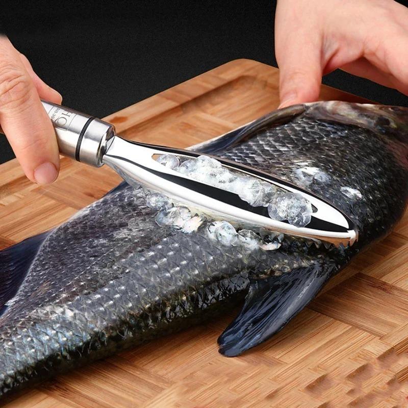 1 STÜCK Edelstahl Fischschuppen Schabgitter