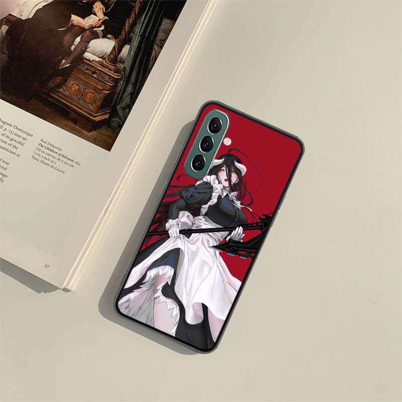 Albedo Overlord Phone Case For Samsung A04S A05S A15 A25 A35 A55 A14 A24 A34 A54 A71 A51 A41 A31 A21S A11 Galaxy Note 20 10 9 8