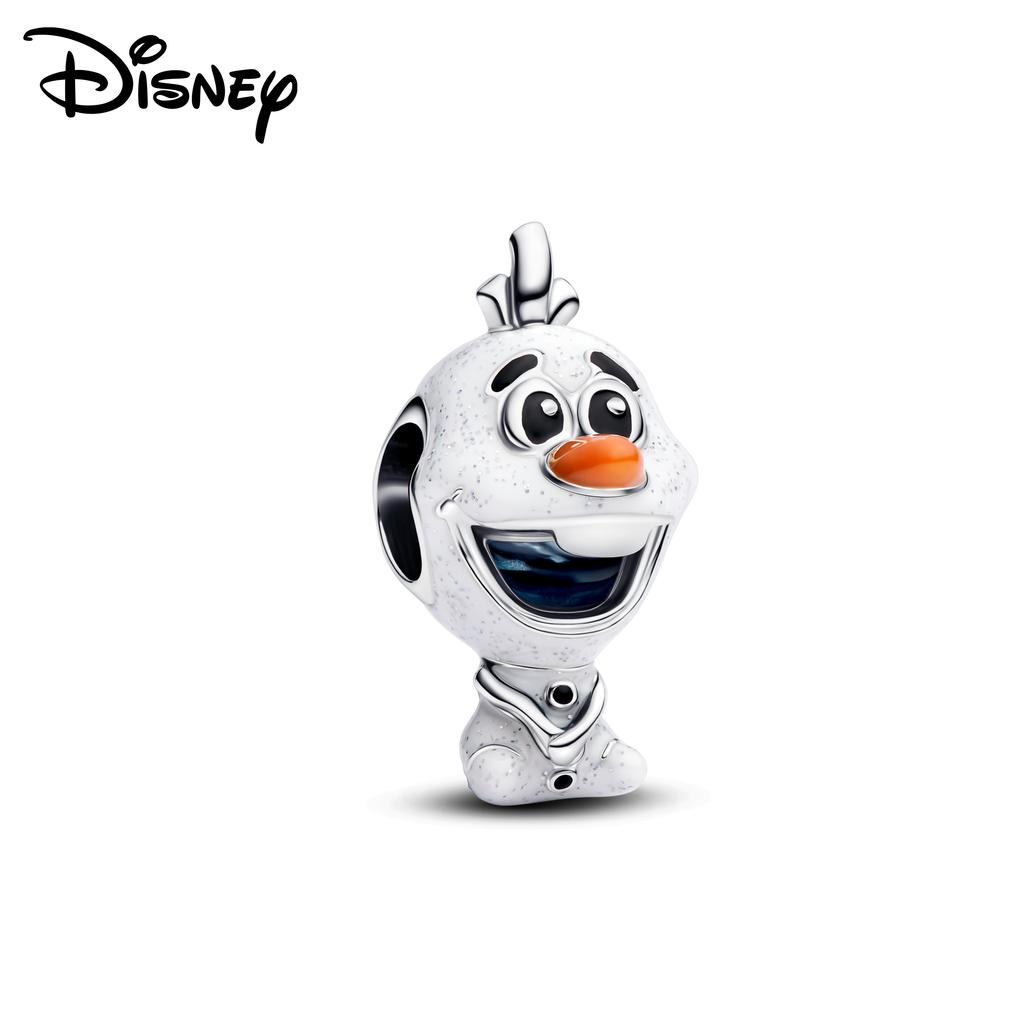 Disney 925 Silver Minnie Olaf And Halloween Monster Various Pendant Beads Suitable For Girls Diy Bracelet Necklace