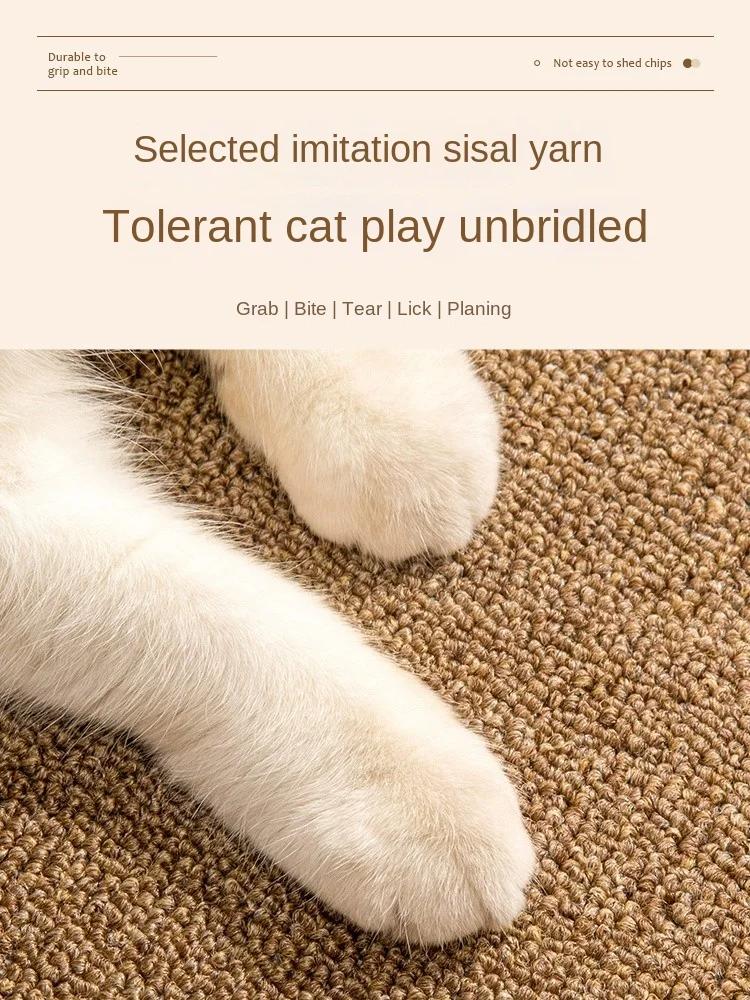 Pet Mat, Cat Scratch Mat Imitation Sisal Carpet Anti-cat Claw Large Mat Autumn and Winter Wear Resistant To Crumbs Toy Supplies