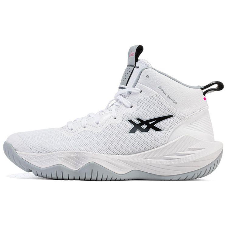 

Asics Ткань из синтетической кожи Nova Surge 2 Амортизация Nova Surge Отскок Полувысокие Детские баскетбольные кроссовки Детские баскетбольные кроссовки Белый Черный 1064A014-104 37