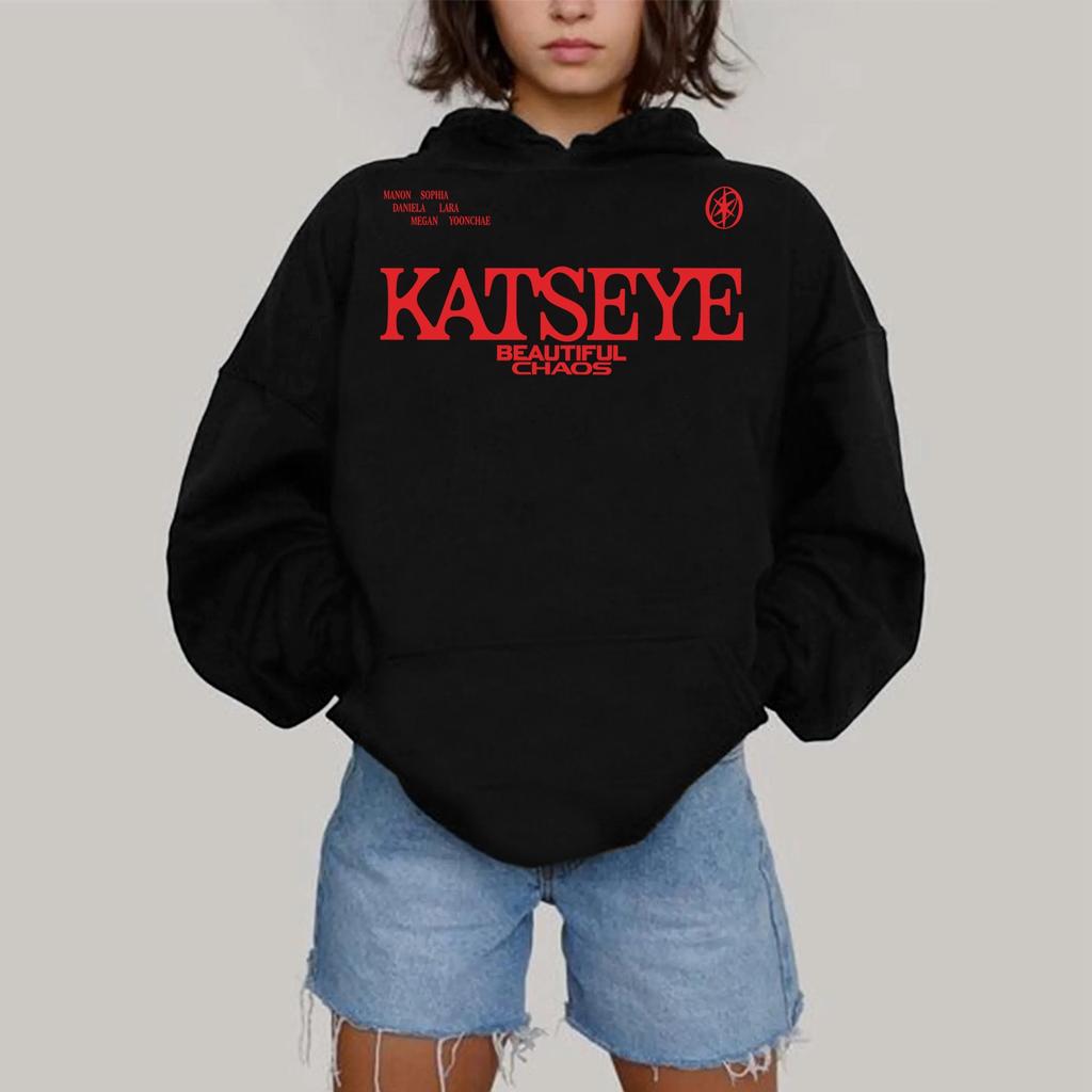 Damen Modisches Lässiges Kapuzen-Langarm-Sweatshirt mit Aufdruck