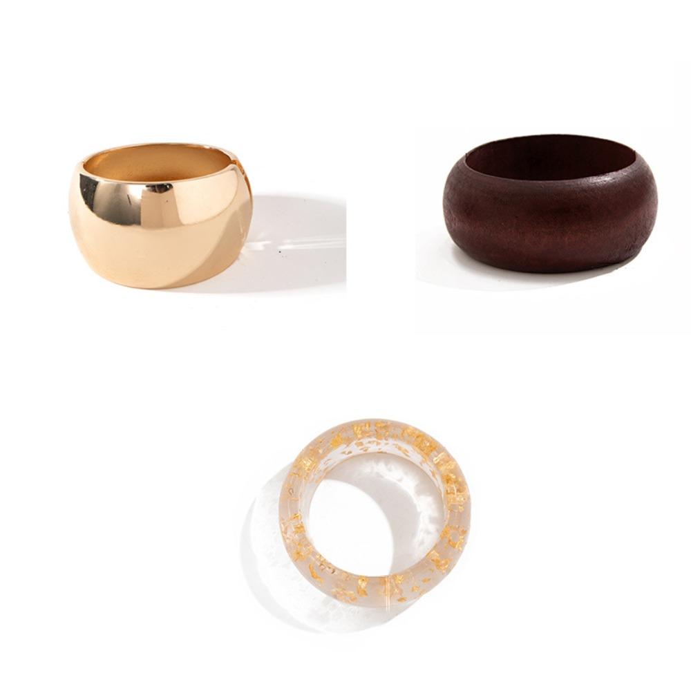 Wide Version Exaggerated Bracelet Combination French Geometric Fashion Women's Bracelet Wholesale