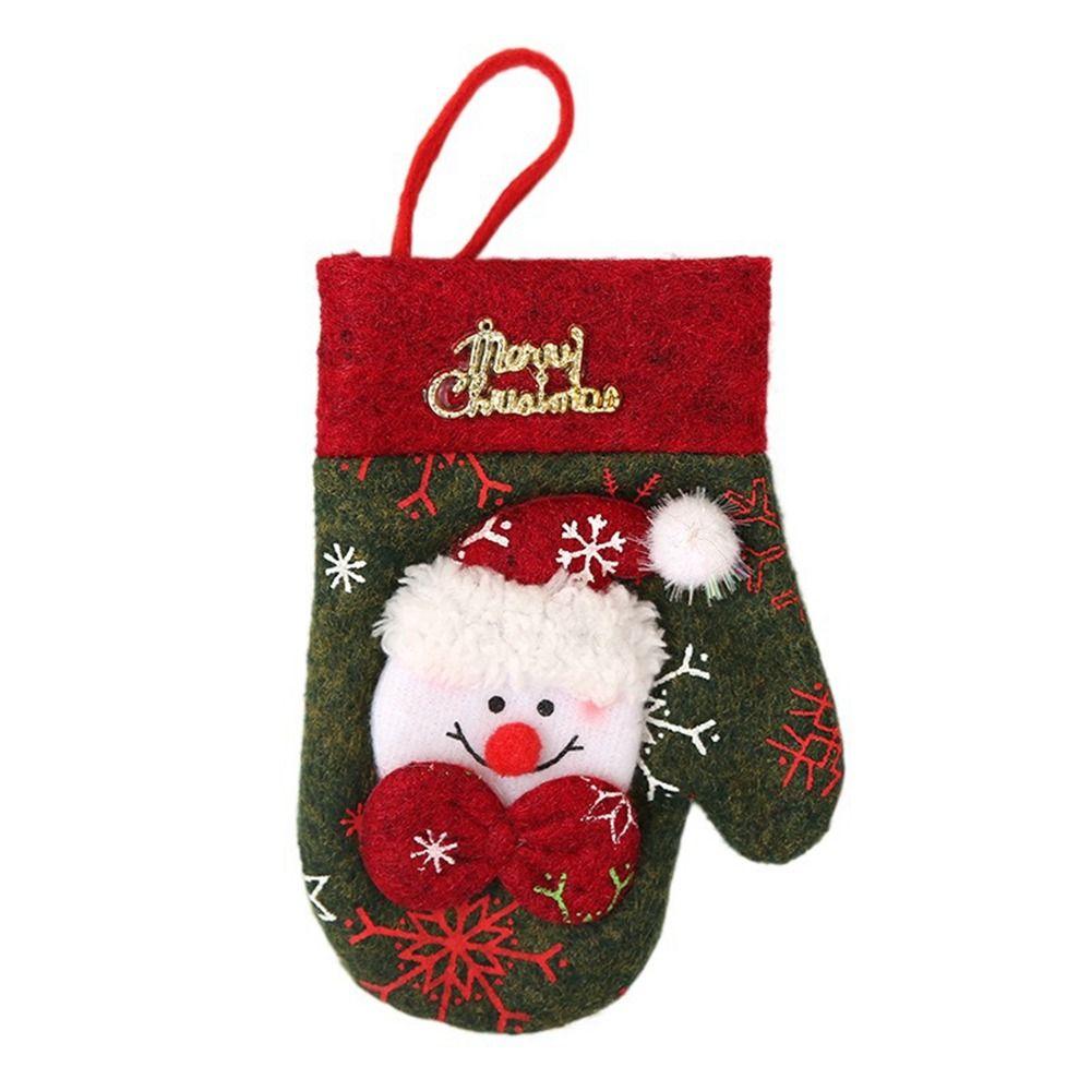 

Украшение Карманы Ножи Вилки Сумка Для Дома Держатель Столовых Приборов Столовая Посуда Орнамент Рождественские Перчатки Snowman