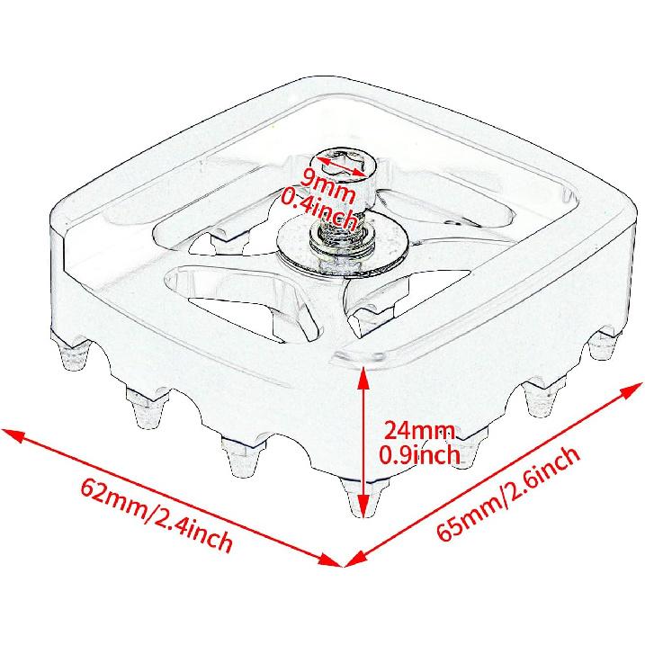 HDBUBALUS Offroad Mini Brake Pedal Pad Cover Aluminum Fit for Harley Sportster Softail Dyna XG Black