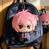 Cute Welcome To Demon School Iruma-kun 10cm Azazel Ameri Mini Plush Keychain Pink Hair Chibi Doll Soft Stuffed Pendant Gift for Anime Fans Collectors
