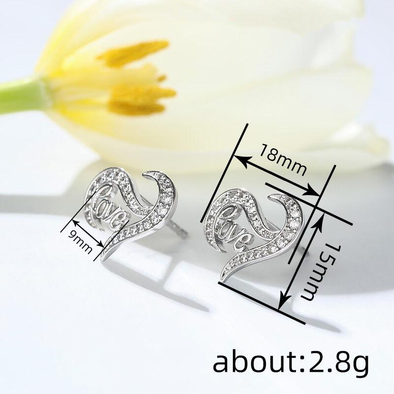 Fashion Copper Alloy Zircon Jewellery Drop Earrings For Women Wedding Party Gifts