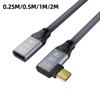 0.25/0.5/1/2M PD240W USB C To USB C Cable Male To Female Type C Fast Charging Extender Cord USB3.2 20Gbps Braided for Macbook PC