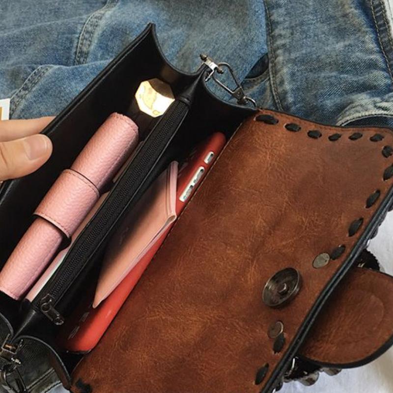 Senior Sense of Ladies Chain Bag Casual Versatile Crossbody Bag Fashion High-grade Single Shoulder Retro Hong Kong Style Small Square Bags